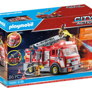 Camión De Bomberos Playmobil Con Accesorios Y Figuras Niño
