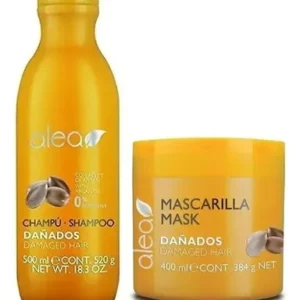 Kit Reparación Cabellos Dañados Shampoo 500ml Mascarilla 400