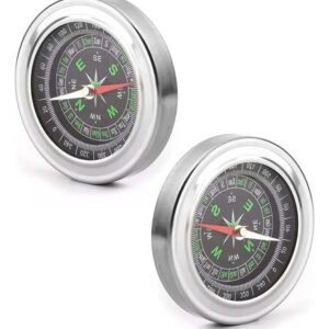 Brújulas Tácticas En Acero 6 Cm Para Camping Y Senderismo Color