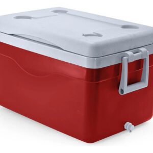 Hielera Portátil 50 Litros Ideal Para Camping Y Playa Rojo