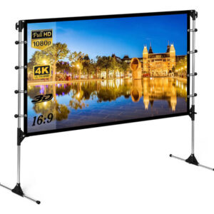 Pantalla De Proyector 100 Pulgadas Soporte Cine Al Aire Libr