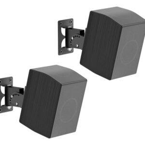 Soporte Ajustable De Pared Para Altavoces Sonido Envolvente Negro