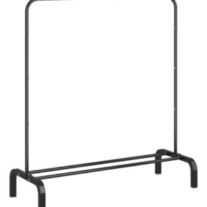 Perchero De Metal Negro Organizador De Ropa 150x110 Cm