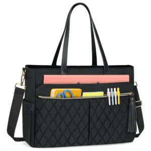 Bolsa Para Portátil Mujer 15.6 Pulgadas Impermeable Negra