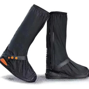 Cubrezapatos Impermeable Negros Reutilizables Antideslizante Negro M