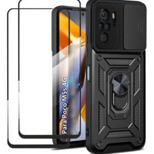 Funda Resistente Con 2 Protectores Pantalla Para Xiaomi Poco