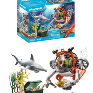 Juego De Figuras Submarino Cazador De Tesoro Playmobil