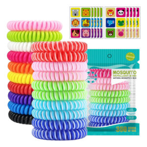 Pulseras Y Parches Repelentes De Mosquitos 350 Horas 20 Piez Color