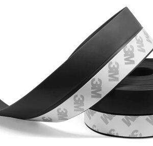 Guardapolvo De Silicona Para Puertas Y Ventanas 5m Negro Negro Nombre Del Diseño
