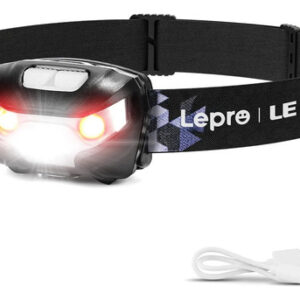 Lámpara De Cabeza Recargable 5 Modos Luz Blanca Y Roja Ipx4 Blanca Y Roja