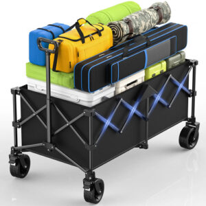 Carro Plegable Para Exterior 440 Lbs 115x61x96 Cm Espacioso