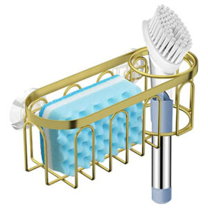 Soporte De Esponja Para Fregadero Con Ventosa Metal 1 Unidad