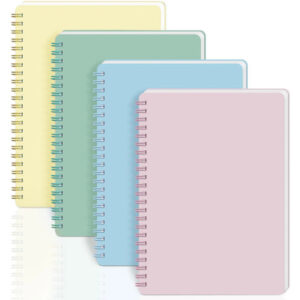 Juego De 4 Cuadernos De Espiral A5 Tapa Dura 320 Hojas