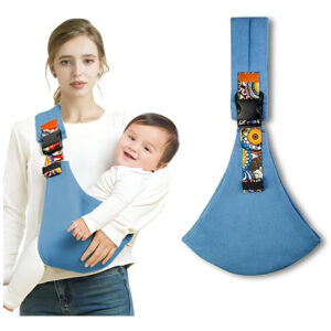 Portador De Niños Ajustable Antideslizante Azul Soporta 10 A Azul