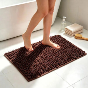 Tapete De Baño Chenille Antiderrapante 40x60 Cm Lavable A Má