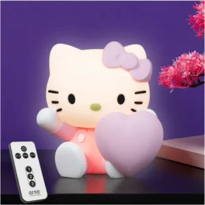 Lámpara Led 3d Hello Kitty Recargable Con Control Remoto Y 3