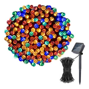 Luces Solares Exterior 10m 100led 8 Modos Ip65 Multicolor Color De Las Luces