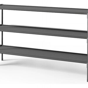 Zapatero De Metal Negro Desmontable 3 Niveles 91x28cm Modern