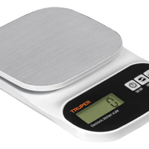 Báscula Digital Cocina 5kg Acero Inoxidable Pantalla Lcd Blanco 0 G