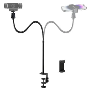 Soporte Ajustable Para Cámara Web Y Smartphone Negro 1 1 Kg Negro