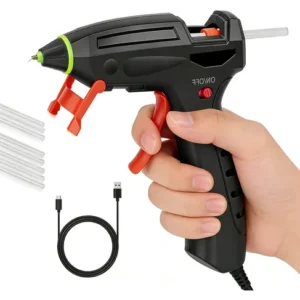 Pistola De Silicio Caliente Inalámbrica 2600mah Con 10 Barra Color
