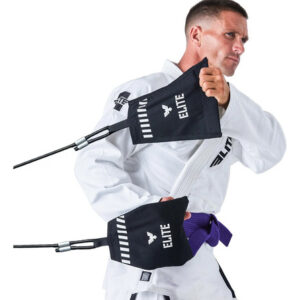 Banda De Resistencia Para Agarre Bjj Judo Mma Color Negro Negro