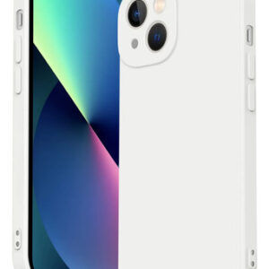 Funda Silicona iPhone 13 Resistente A Golpes Blanco Leche