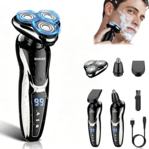 Rasuradora Eléctrica 3 En 1 Impermeable Recortadora Barba Na