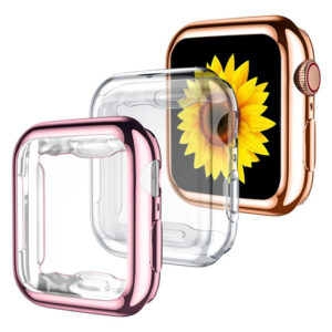 Funda Protectora Transparente Para Apple Watch 41 Mm Paquete