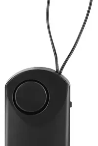 Alarma De Manija De Puerta 120db Montaje Táctil Negra Sin Ca