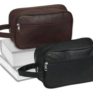 Neceser Hombre Piel Viaje 2 Piezas Impermeable Organizador 2 Color Diseño De La Tela