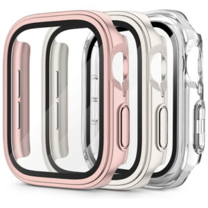 Fundas Rígidas Para Apple Watch 41 Mm Con Protector De Panta