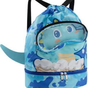Mochila Natación Para Niños Bolsa Ligera Con Cordón Resisten
