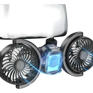 Ventilador Recargable De Coche Para Bebé 3 Velocidades Compa Black