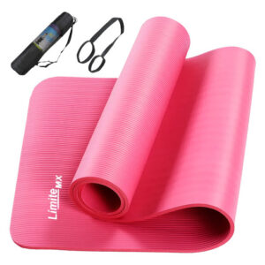 Tapete De Yoga Antideslizante Ecológico Rosa 183x61cm 1cm Rosa