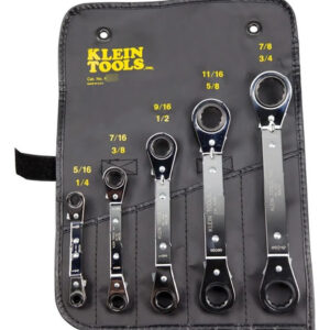 Juego De 5 Llaves Reversibles De Carraca Con Estuche Manual Black