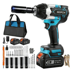 Llave De Impacto Inalámbrica 1200 Nm 3 Velocidades 21 V Azul