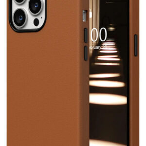 Funda Para iPhone 13 Pro 6.1 Piel Sintética Cuero Marrón Marrón Nombre Del Diseño