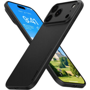 Funda Ultradelgada Para iPhone 17 Pro Max 0.3mm Ligera Negra Negro Helado Nombre Del Diseño