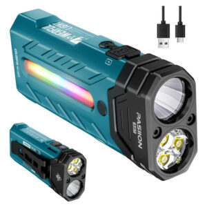 Linterna Recargable 3250 Lúmenes Rgb Impermeable Camping Hog