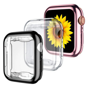 Fundas Para Apple Watch 45 Mm Tpu Con Protector Pantalla 3pz