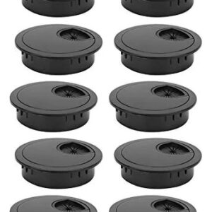Organizador De Cables De Escritorio De Plástico Abs Negro 10 Negro