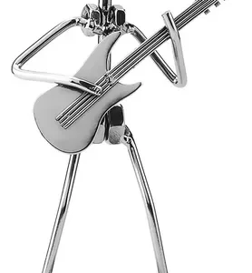 Estatua Guitarrista Decorativa 18 Cm Arte Hierro Moderno