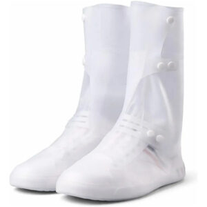 Cubre Zapatos Impermeable Reutilizable Antideslizante Silico Blanco 2xl (42-43)