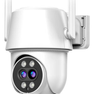 Cámara De Seguridad Exterior 4mp Lentes Duales Wifi 360 Color