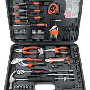 Kit De Herramientas Manuales 172 Piezas Acero Al Carbono Neg