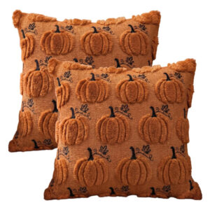 Fundas De Almohada Decorativas 45x45 Cm 2 Piezas Calabazas