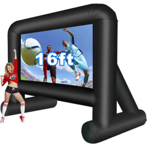 Pantalla Inflable De 4.88 M Para Noche De Cine En El Patio