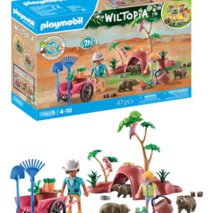 Refugio Para Wombats Playset Con Figuras Plantas Y Accesorio