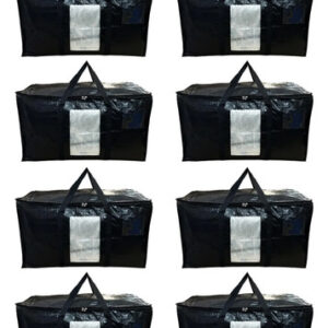 Cajas De Mudanza Extra Grandes Con Asas Y Ventana Transparen Negro